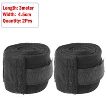 복싱붕대 복싱 스트랩 타이틀 트윈스 위닝 핸드랩코튼 복싱 붕대 손목 랩 전투 보호 스포츠 무에타이 핸드, 07 Black 2Pc