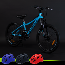헬멧증정 무료조립 듀마 프리스타일24D 입문용 MTB 24인치 자전거 알루미늄 시마노 21단 기계식디스크브레이크 어린이자전거, 98% 완성조립 택배(수도권 전국), A1.루키 블랙, 마르블루