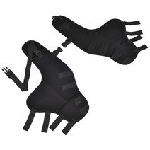개 강아지 십자인대 탈구 관절 보호대 애완 동물 팔꿈치 패드 개 지원 중괄호 뒷다리 관절 랩 통기성 부상, 01 Black_02 S