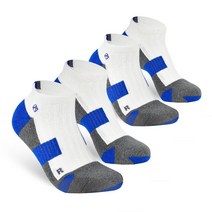 어게인 인체공학 스포츠 양말 발목 단목 양말 2켤레 세트, 발목 블루