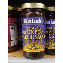 Sun Luck Chinese Style Black Bean Garlic Sauce 썬럭 차이니스 스타일 블랙빈 갈릭소스 8oz(227g) 2개, 227g