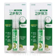 웰빙헬스팜 3WB 입안에 고운 향기 (애플민트향) 10ml/구강/마우스/스프레이/입냄새제거/청결, 2개