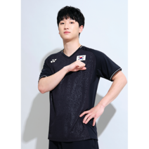 (예약판매)요넥스 티셔츠 2023SS 10518EX BLACK 남성 국가대표 배드민턴 경기복 게임웨어 반팔 티셔츠 오남스포츠