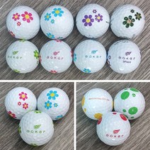 천하 로스트볼 중고골프공 모음 (20알), 2팩, 고커 A 꽃무늬 2-3피스혼합(20알) 로스트볼