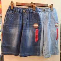 인디고키즈 동아강북점 아동 주니어 초등 남아 여아 통넓어 편하게입는 반바지 21신상 5부 와이드 데님 팬츠 IKTH214L2