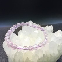 천연석 쿤자이트 원석 팔찌 18g 7.8미리 AAA 파워스톤 힐링스톤