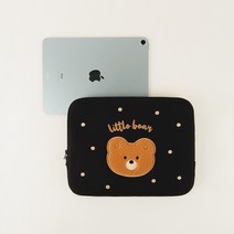 [올뉴프레임] 자수 노트북 파우치 Little Little, Little Bear