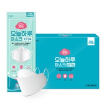 오늘하루 맑음 KF94 방역마스크 화이트 50매 (대형), 단품없음