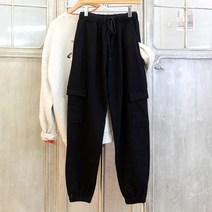 이힝 뉴네온 카고 쭈리 밴딩 조거팬츠 바지