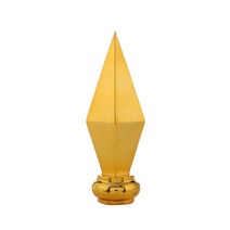 장식 컨퍼런스 스피어 플래그 작품 헤드 팁 메모리얼 데이 성 패트릭 한 엔드 캡, Aluminum gun head, Gold