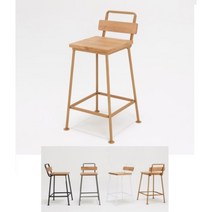 키높은 등받이 오마카세 초밥 1인의자 체어-4색 상담 홈바 빠텐 계산대 bar, 화이트