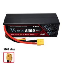 rc카부품 Varcs 4S 배터리 Lipo 14.8v 15.2v 높은 Volitage 5200mAh 6300mAh 60C 120C, 31 1PCS4S8400130CXT60