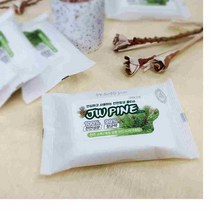 사무실 핸드백 무방부제물티슈 20매 5p 습기제거 세균제거 손세정 소독티슈 살균 살균티슈 향균 세정물티슈, 피톤치드 소독티슈 5p