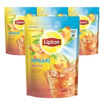 립톤 아이스티 분말 복숭아맛, 500g, 4개
