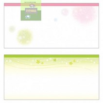 유니아트 만들기재료 자켓형 소봉투 2색상, 01 분홍