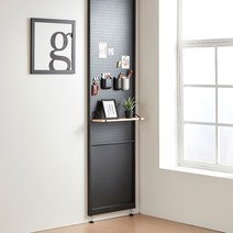 틴우드 가벽 타공판 철제 파티션, H2400, 타공판 W600 블랙