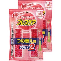 고바야시 일본 구취 입냄새 제거제 브레스케어 복숭아 리필용, 200알개