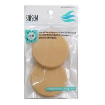 제이앤디 시샘 일제 2P NBR 원형 스펀지 분첩 퍼프 화장 메이크업, 1개