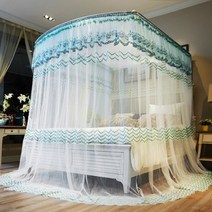 el2461 IOV8 캐노피 침대 모기장 200x220cm 1개 그린 모기장