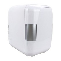 12V/220V 자동차 냉장고 4L 휴대용 미니 쿨 자동 압축기 냉동고 RV 밴 트럭 여행 쿨러 사용, 화이트