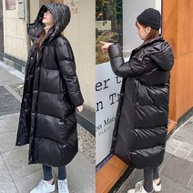 학생 롱패딩 스타일 겨울 점퍼 후드 패딩 경량 캐주얼 221921EA