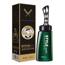헤어 스타일링 빗이있는 젤 오래 지속되는 솜털 남성 크림 살롱 젤 도구 빠른 빌드 오일, 없음