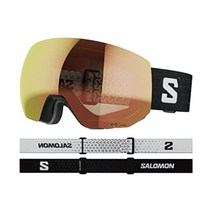 살로몬 라디움 프로 시그마 렌즈 22-23년 모델 스노보드 스키 고글, 블랙 타이즈 SIGMA 렌즈 RED
