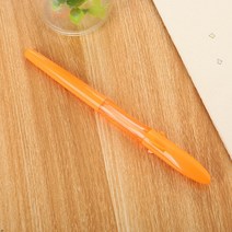 도매토피아 0.5mm 뚜루뚜뚜 상어 볼펜 오렌지 중성볼펜 필기구