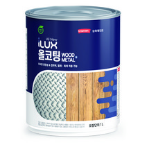 아이럭스 삼화페인트 올코팅 철재 목재 콘크리트 녹방지페인트 1L, 화이트/크림 0004A