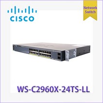 [중고] 시스코 ws-c2960x-24ts-ll/24포트/기가랜
