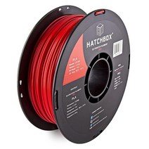 HATCHBOX PLA 3D 프린터 필라멘트 치수 정확도 +/- 0.03mm 1kg 스풀 3.00mm 블랙, 3d Pla-1kg3.00-red