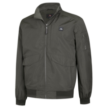 남자 간절기 데일리 시보리 소매 하이넥 집업 점퍼 HS-JUA-LEX52-카키