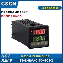 Ramp 디지털 프로그래밍 가능 Pid 온도 컨트롤러 220V SSR 릴레이 출력 48mm 30 세그먼트 프로그램, Relay Output 2 Alarm