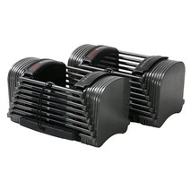 PowerBlock Sport 조절 가능한 덤벨 50개 쌍으로 판매 4.5-22.7kg(10-50파운드) 덤벨 내구성 있는 스틸 구조 혁신적인 가정용 운동 장비 올인원 근