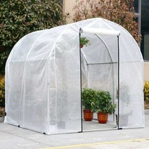 비닐하우스 2X4M 농막 모종 야외 채소 포도 야채 셀프, 폭2m길이5m높이2m(돔내튜브25개)