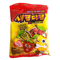 크라운 새콤달콤 딸기레모네이드 츄잉캔디, 200g, 1개