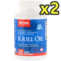 자로우포뮬러 크릴 오일 1200mg 120캡슐 2개