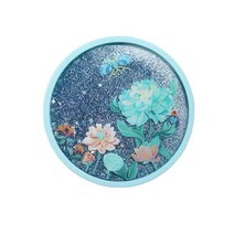 The Forbidden City Cultural 스타 퀵샌드 플래쉬 코스터 컵받침, Light Blue