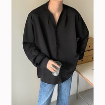 청 데님 오버핏 체크 가을 차이나 남성 셔츠 남방 와이셔츠 정장 코트 와이셔츠 린넨 골덴 패딩