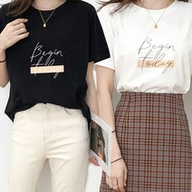 주디앤 여성 비긴투데이 쫀쫀 반팔티 2P