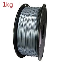 3D 프린터 PLA 필라멘트 실크 로즈 골드 반짝이는 금속 느낌 인쇄 재료 실키 샤인 프린트, 은 1kg, 협력사
