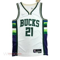 NBA 75주년 기념 다이아몬드 밀워키 벅스 시티 에디션 즈루 할러데이 스윙맨 져지 유니폼