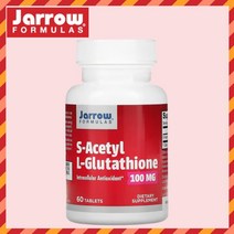 자로우 Jarrow 글루타치온 S-아세틸 L-글루타치온 100mg 60정