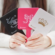 메이크업수정 대학생 핸드백수납 손거울 화장거울 작은거울 메이크업거울, 블랙피아노