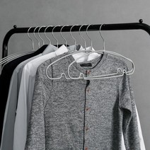 [홈앤하우스] 모노 논슬립 라운딩 옷걸이 20P, 블랙, 20개입