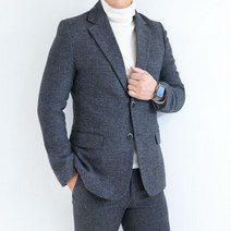 남자 슬림 울 캐주얼 클래식 세미정장 수트세트_SA11S 맞춤정장 _ 23013001EA