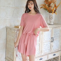 6칼라 반팔 반 바지 홈웨어 세트 MA8065 여성 여름