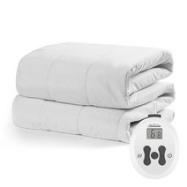 Sunbeam 수직 퀼팅 열 매트리스 패드, Vertical Quilted_Twin