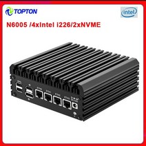 2022 신제품 11 세대 펜티엄 N6005 2.5G pfSense 라우터 4 인텔 i226 Nics NVMe 2 DDR4 팬리스 미니 PC OPNsense 방화벽 VPN 서버, Intel Pentium N6005, EU, 8GB DDR4 256GB NVMe