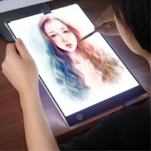 LED 드로잉보드 A4용지 크기 웹툰 만화 그림연습, 단품